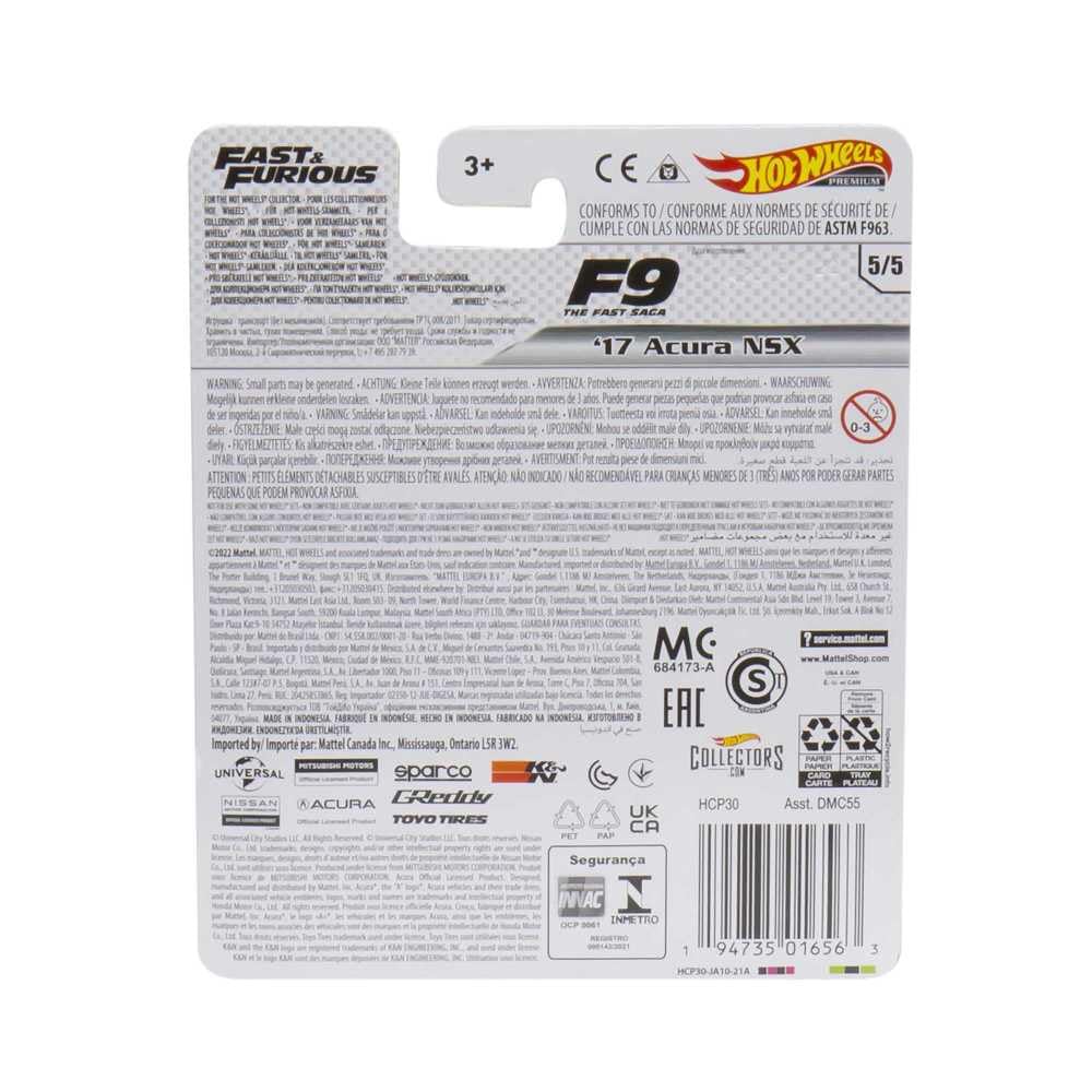 HOT WHEELS Retro Entertainment Collection,17 Acura NSX, TV, & Video Games, Iconic Replicas for Play or Display, Gift for Collectors