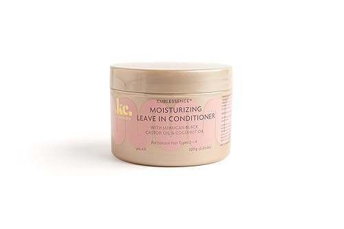 KeraCare CurlEssence Moisturizing Coconut Leave-In Conditioner With Jamaican Black Castor Oil and Coconut Oil - For Curly Hair - Silicone, Sulfate