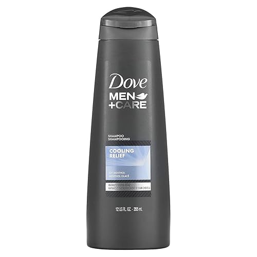 Dove Men + Care Fortifying Shampoo - Cooling Relief - With Icy Menthol - Net Wt. 12 FL OZ (355 mL) Per Bottle - One (1) Bottle