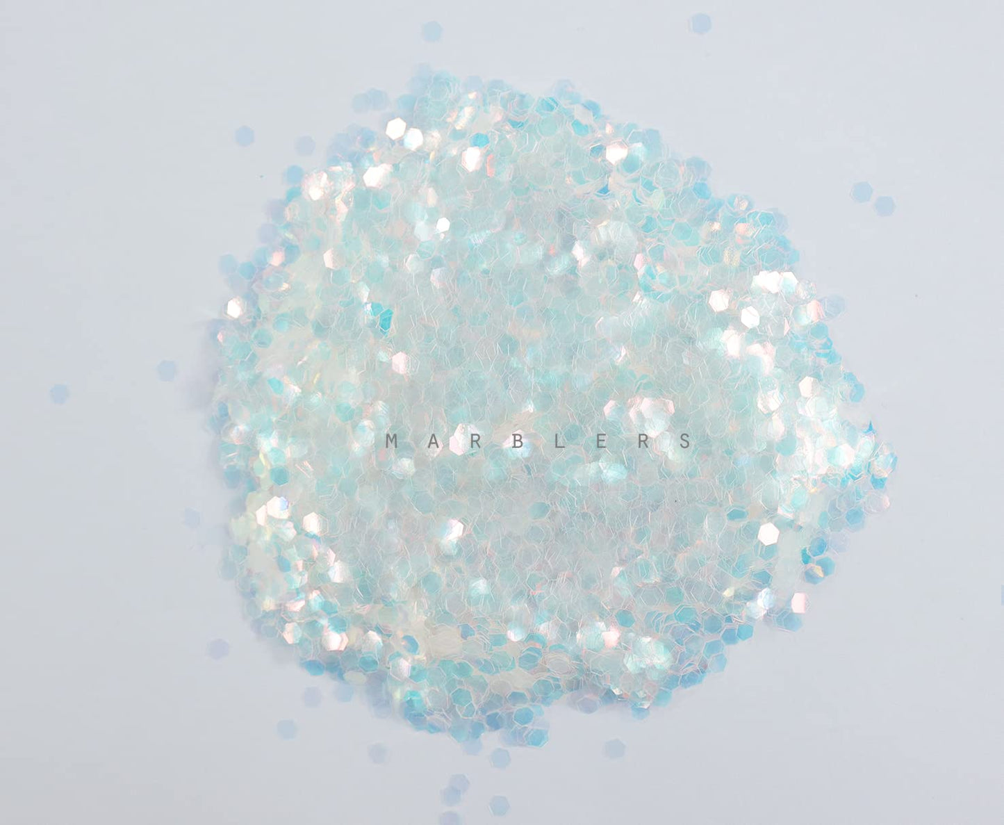 MARBLERS Chunky Rainbow Face & Body Glitter [Blue Gold] 0.18oz (5g) | Chunky | Chopped | Flake | Non-Toxic | Vegan | Cruelty-Free | Festival, Rave