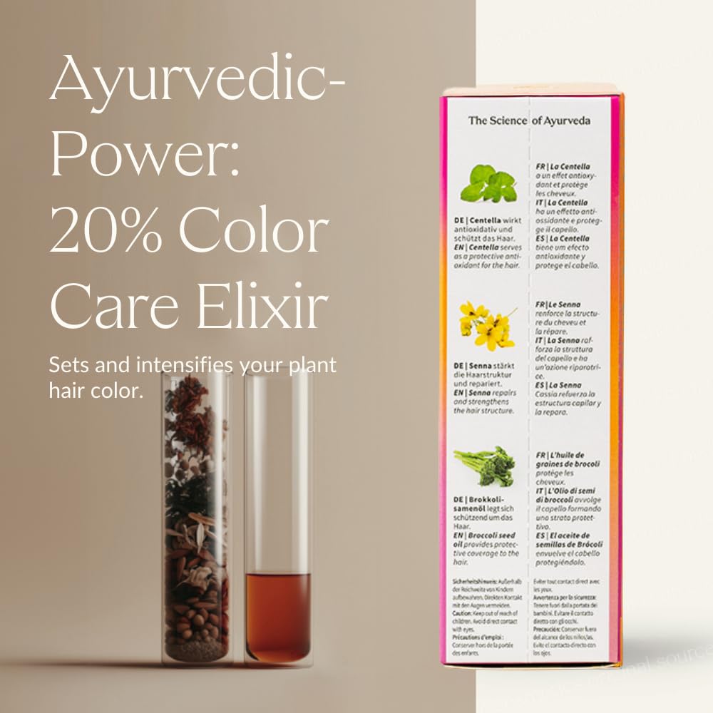 KHADI COLOR CARE Hair Oil - Hair treatment for fixing plant hair color - shine & UV protection - luminosity - 100% natural, plant-based & vegan