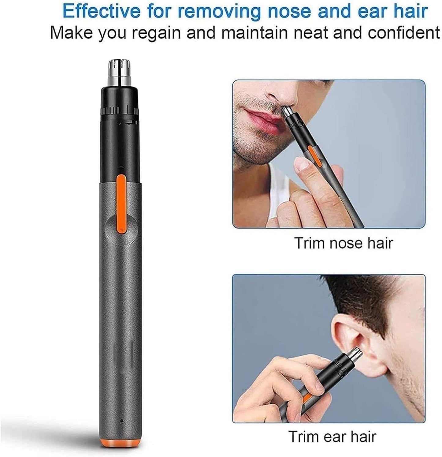 LEONYS Ear and Nose Hair Trimmer Clipper for Men & Women, Multifunction USB Rechargeable Professional Eyebrow Trimmer, Smart Cleaning System Beauty and Personal Care LEONYS