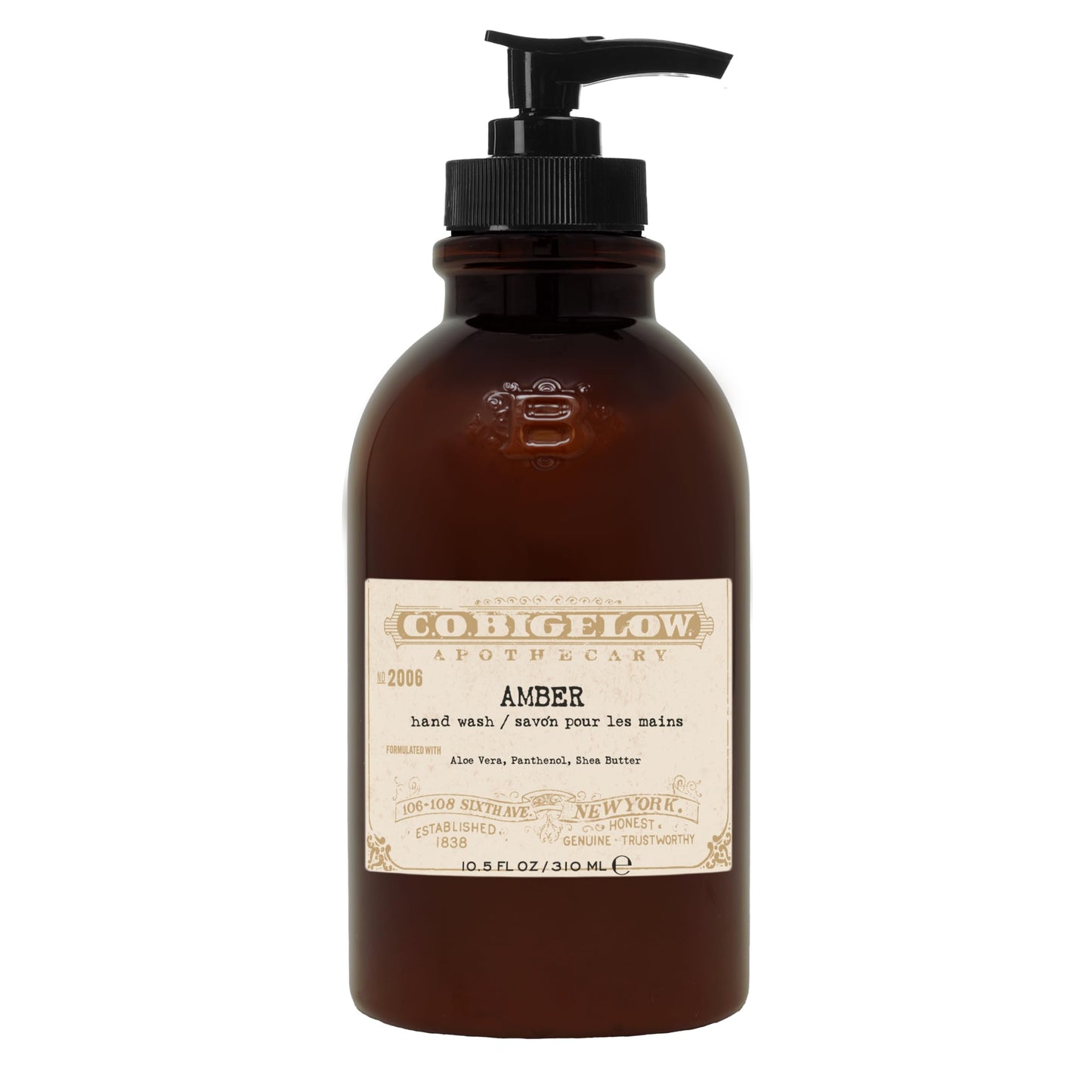 C.O. Bigelow Iconic Collection Amber Hand Wash, Scented Hand Soap with Aloe Vera and Shea Butter, 10.5 fl oz Beauty & Personal Care C. O. Bigelow