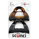Scunci Effortless Beauty Clutch Jaw Clips | 2-Count per Pack | 1-Pack