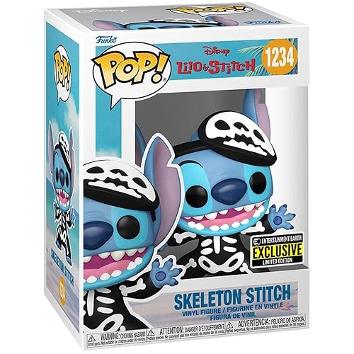 Funko Pop! Disney: Lilo & Stitch - Skeleton Stitch 1234 Special Edition, Common Multicolor Vinyl #1234