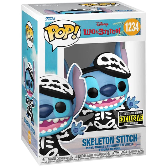 Funko Pop! Disney: Lilo & Stitch - Skeleton Stitch 1234 Special Edition, Common Multicolor Vinyl #1234
