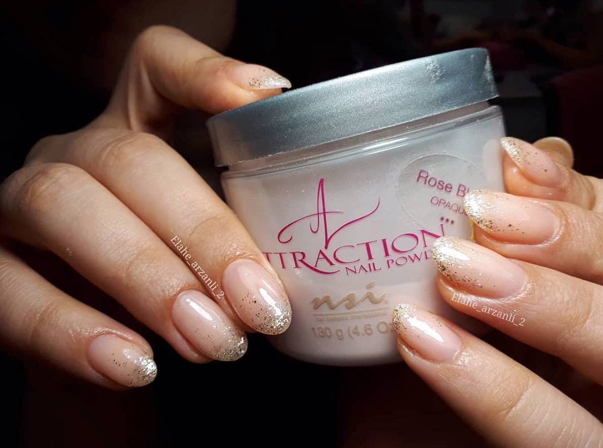 nsi Attraction Nail Powder - Peach Blush - Opaque - 40g by NSI