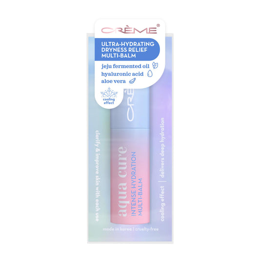 The Crème Shop AQUA CURE Intense Hydration Multi-Balm - - Makeup Primer, Moisturizer & Lip Balm - Made in Korea - Hydrating Multi-Use Stick