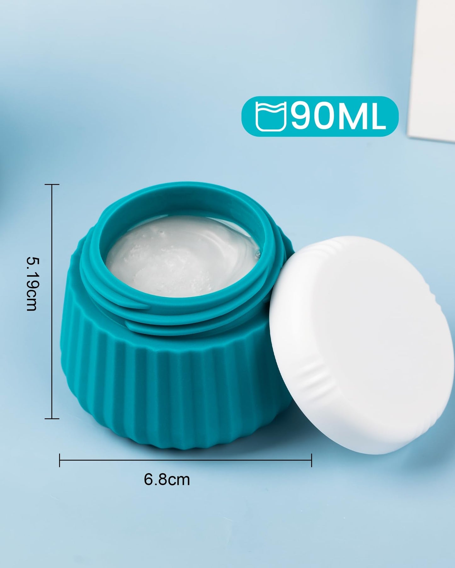 Mrsdry Travel Containers for Toiletries 4 Pack, TSA Approved Travel Size Toiletries, Travel Size Containers, With Clear Bag Leak Proof Silicone Jars Beauty and Personal Care Mrsdry