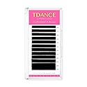 TDANCE Lash Extension Matte Black Eyelash Extension C CC D DD J B L Curl Volume & Classic Lash Extensions 0.03-0.18mm Thickness Professional Salon