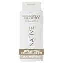 Native Body Wash Contains Naturally Derived Ingredients | For Women & Men, Sulfate, Paraben, & Dye Free Leaving Skin Soft and Hydrating | Sandalwood