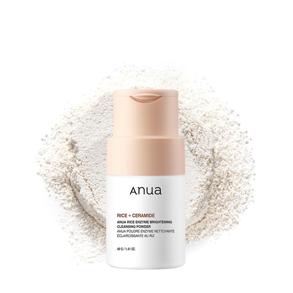 ANUA Rice Enzyme Brightening Cleansing Powder, Exfoliating Powder-to-Foam Cleanser, Smooth Texture & Clarity, Hydrating & Gentle Formula, Korean Beauty and Personal Care ANUA Default Title