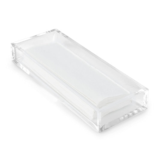 Huang Acrylic Clear Hand Towel Tray 11"x4" (10.5"x3.5" Internal) | for Bathrooms, Kitchens, Hosting, Picnics, Parties | Long Lasting Premium Acrylic…