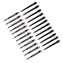 minihope 24 Packs Duck Bill Clips, 3.54 Inches/9cm Rustproof Metal Alligator Curl Clips for Hair Styling,makeup.,Hair Coloring, 12 Black,12 Rose gold.