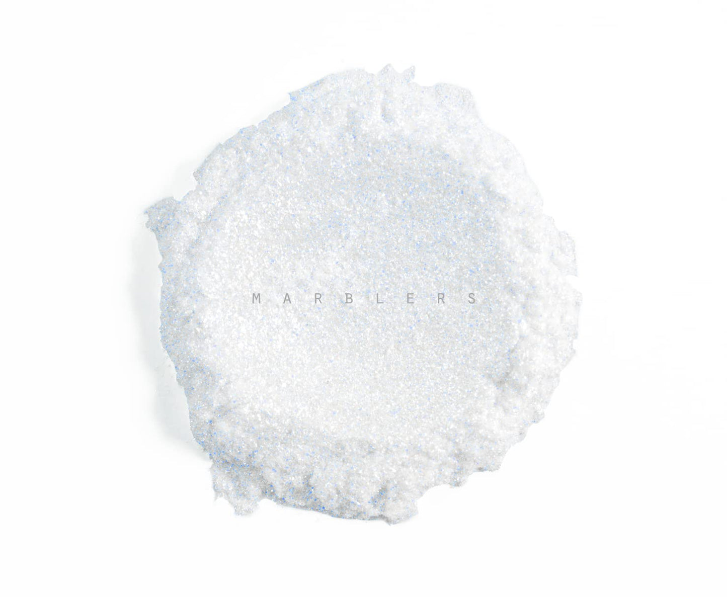 MARBLERS Chunky Natural Mica Powder [White Blue Pearl] 0.11oz (3g) | Highly Pigmented | Non-Toxic, Vegan, Cruelty-Free | Eyeshadow, Body Butter, Nail