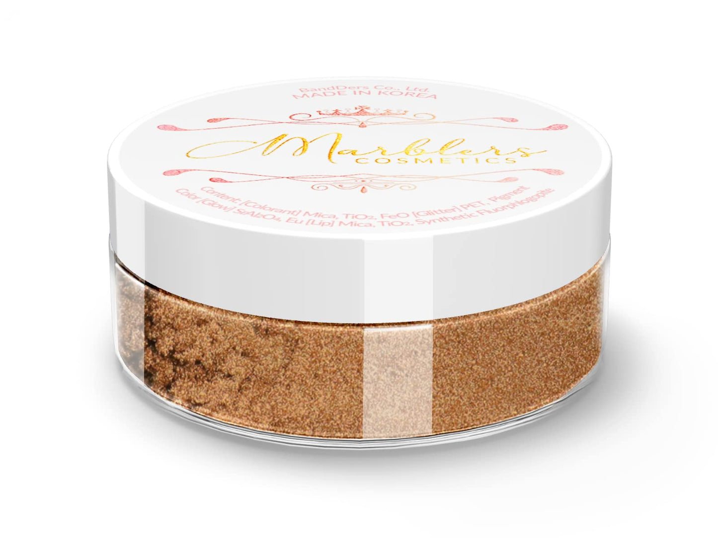 MARBLERS Fine Natural Mica Powder [Bronze] 0.11oz (3g) | Highly Pigmented | Non-Toxic, Vegan, Cruelty-Free | Eyeshadow, Body Butter, Nail Polish, Nail