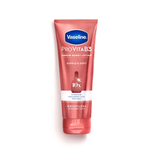 Vaseline Pro VitaB3 Serum Burst Lotion Supple & Soft Healthy, Hydrated Skin, Lightweight 10x Antioxidant Power of Vitamin C with Vitamin B3