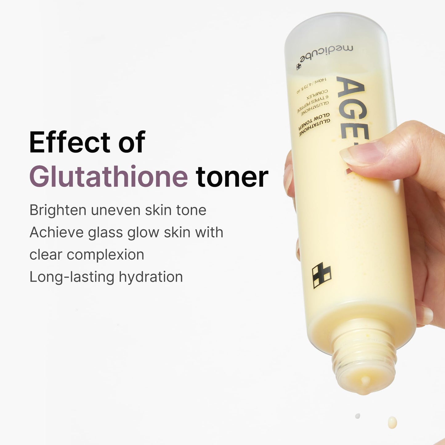 medicube Age-R Glutathione Glow Milky Toner Beauty and Personal Care medicube