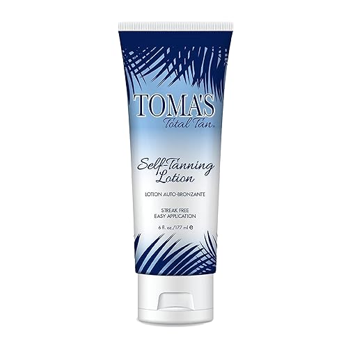 Toma's Total Tan Self-Tanning Lotion Instant Self Tanner - Whole Body Natural Looking Golden Bronze - Non-Sticky Streak-Free Application for Women