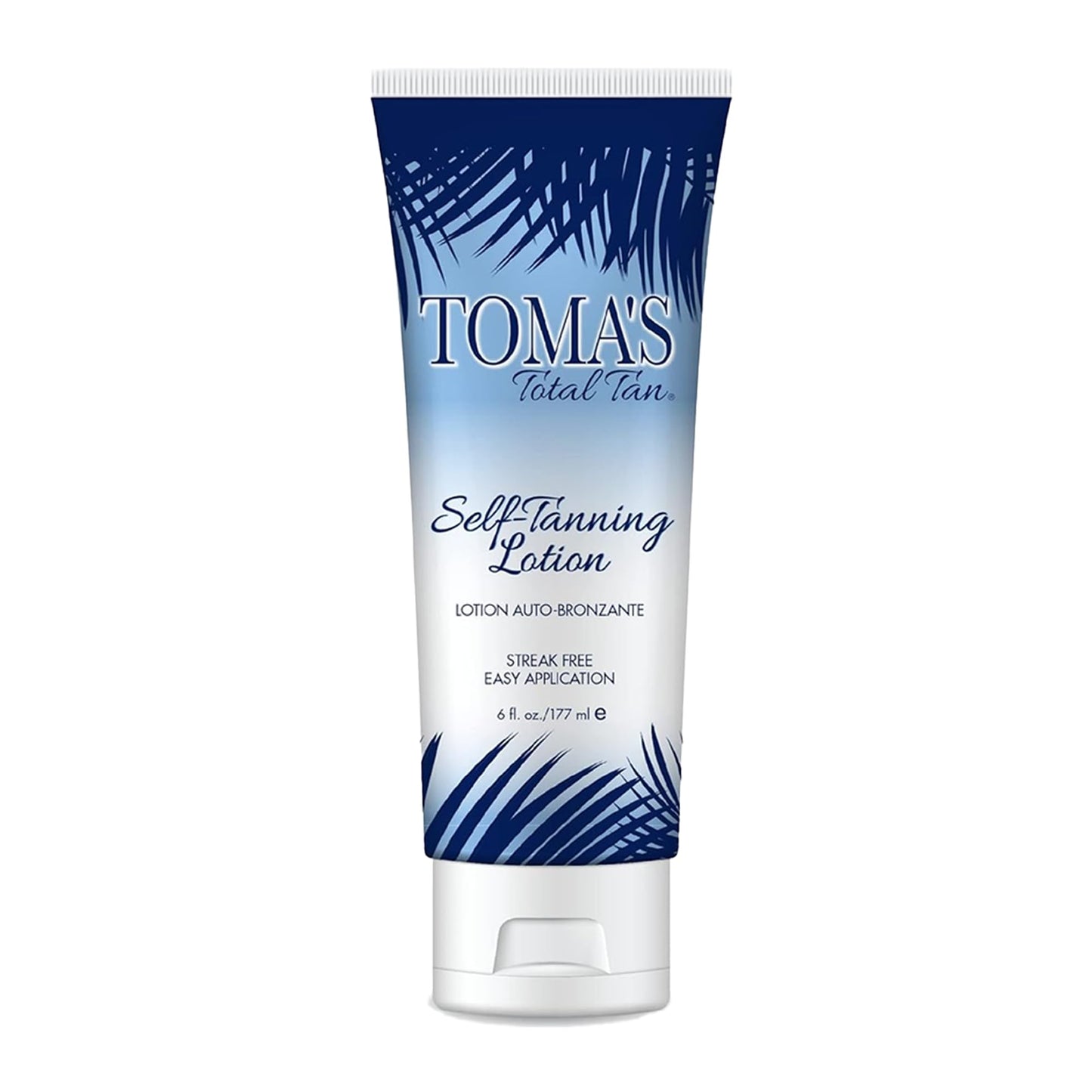 Toma's Total Tan Self-Tanning Lotion Instant Self Tanner - Whole Body Natural Looking Golden Bronze - Non-Sticky Streak-Free Application for Women