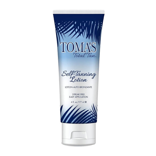 Toma's Total Tan Self-Tanning Lotion Instant Self Tanner - Whole Body Natural Looking Golden Bronze - Non-Sticky Streak-Free Application for Women