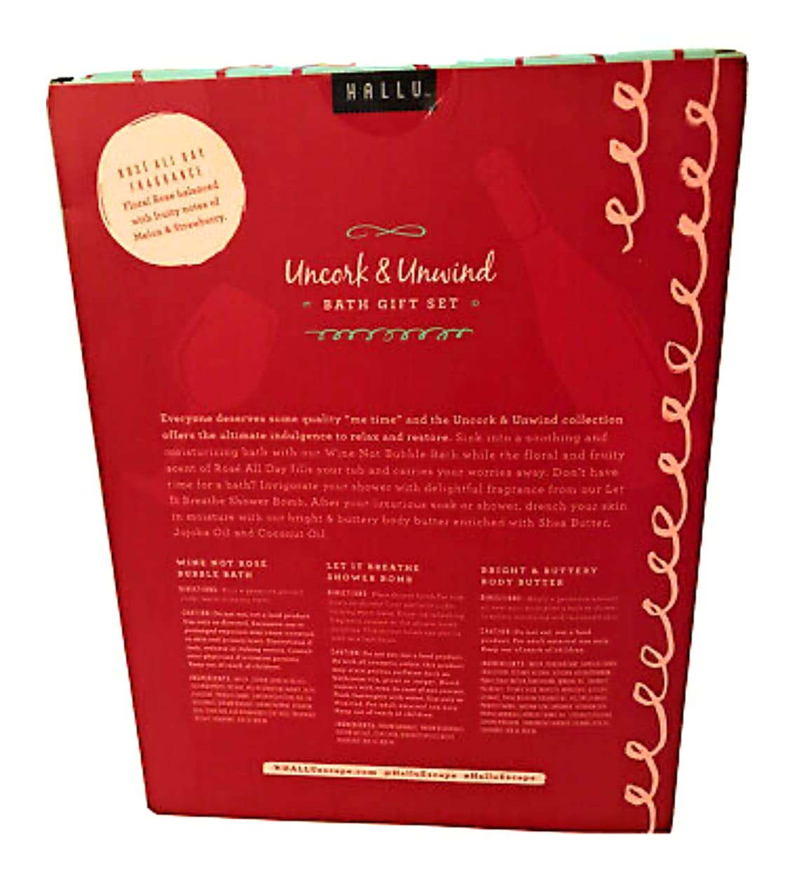 (1) Hallu Life’s a Beach Bath Gift Set -Set Includes 7.2 oz Blanco Bubble Bath, 1.7 oz Lime Chaser Bath Fizzer, and 2.1 oz Pinch of Bath Salt