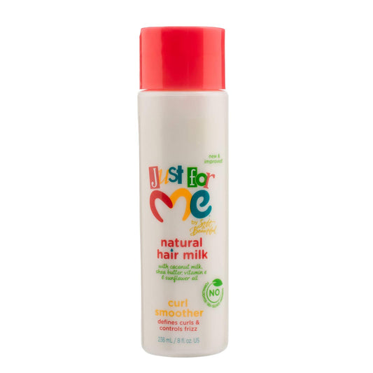 Just For Me Natural Hair Milk Curl Smoother - Defines Curls & Controls Frizz, Contains Coconut Milk, Shea Butter, Vitamin E, Sunflower Oil Beauty & Personal Care Just For Me