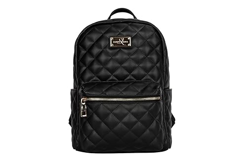 SANDY LISA Backpack Bag Designer Lightweight Gold Trim Women Laptop Compartment