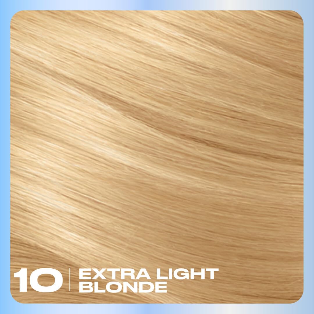 Clairol Nice'n Easy Permanent Hair Dye, 10 Extra Light Blonde Hair Color, Pack of 1
