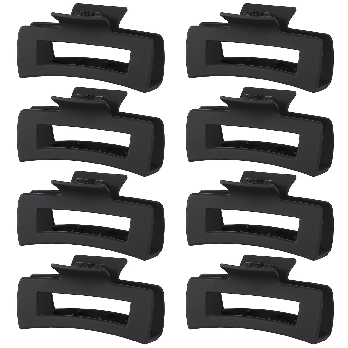 4.1 Inch Large Hair Claw Clips 8 Pcs Rectangle Big Hair Clips for Thick Hair Nonslip Claw Acrylic Banana Jaw Clips Hair Accessories for Women Beauty and Personal Care CHANDAT Default Title