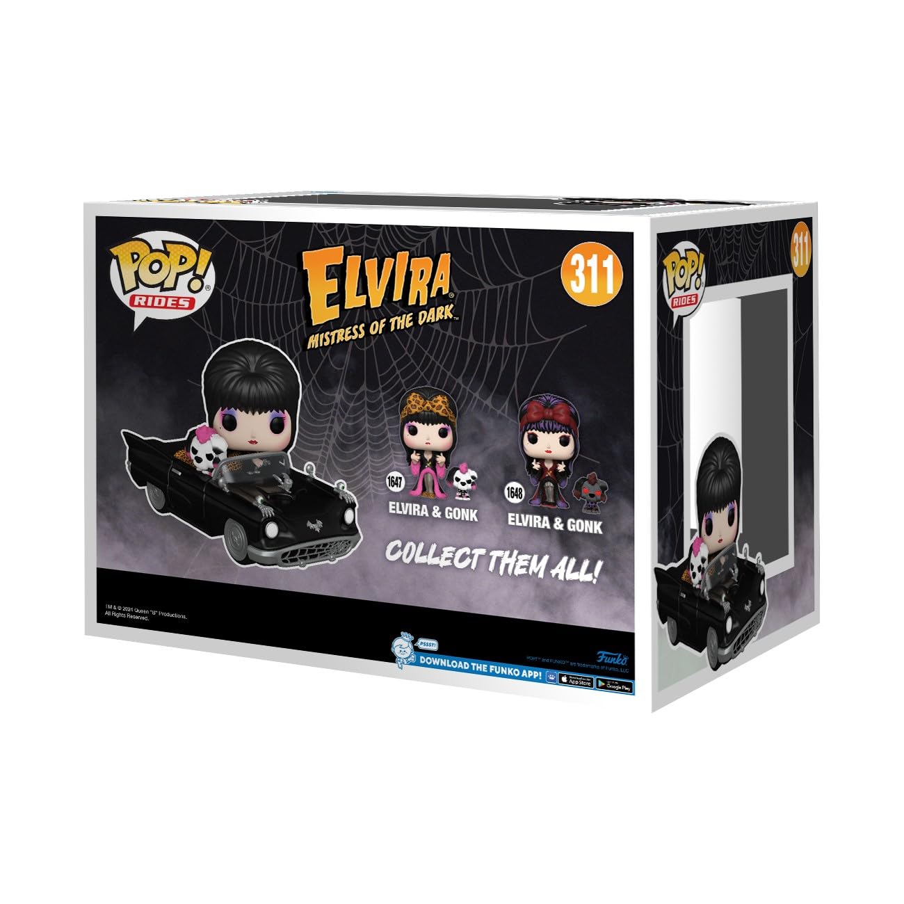 Funko POP! Rides Deluxe: Elvira Mistress of The Dark with Macabre Mobile - Collectable Vinyl Figure - Gift Idea - Official Merchandise - for Kids…