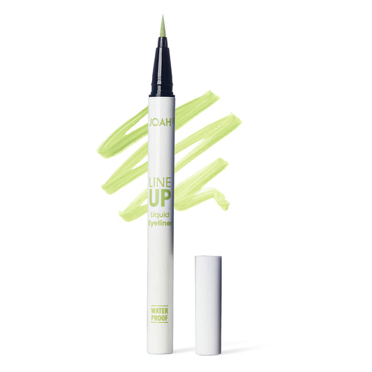 JOAH Line Up Liquid Eyeliner, Waterproof Liner Pen with Precision Felt Tip, Korean Makeup, Smudge Proof, Long Lasting All Day Wear, Strengthens Lash