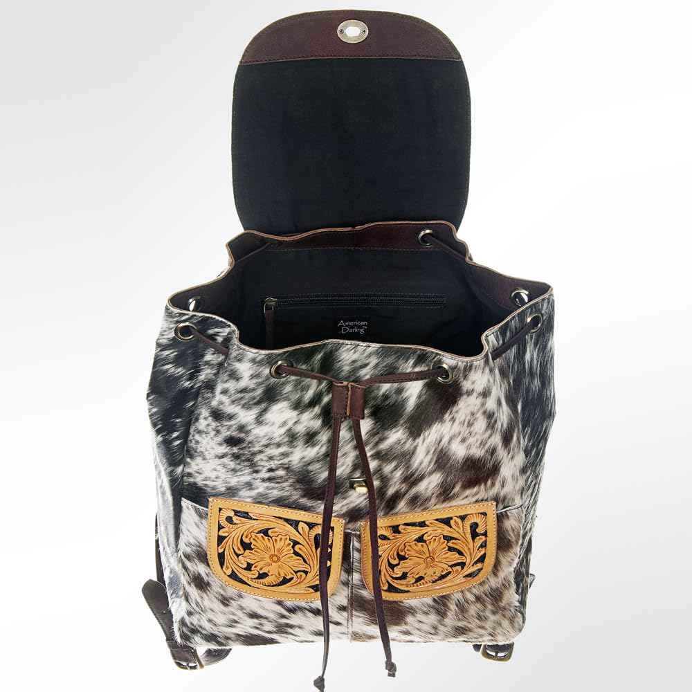 American Darling Backpack Hair on Genuine Leather Western Women Bag | for Laptop School Purse Travel