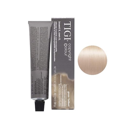 TIGI Colour Gloss Creme Hair Color for Unisex, No. 10/32 Extra Light Golden Violet Blonde, 2 Ounce