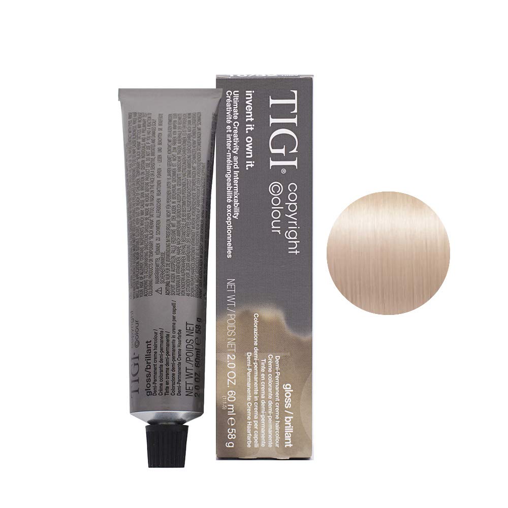 TIGI Colour Gloss Creme Hair Color for Unisex, No. 10/32 Extra Light Golden Violet Blonde, 2 Ounce