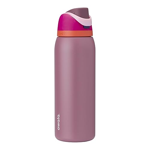Owala FreeSip Insulated Stainless Steel Water Bottle with Straw for Sports, Travel, and School BPA-Free Sports Water Bottle, 40 oz, Crown Jewel