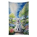 Caroline's Treasures Great Pyrenees Spring Path Kitchen Towel Dish Cloths Guest Hand Towel Decorative Bathroom Towel for Face,Tea, Dishcloth, Kitchen…