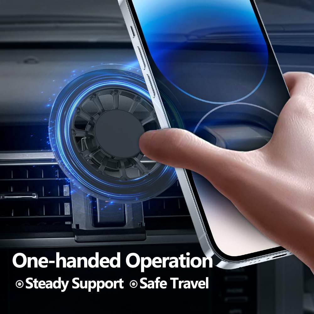 CLEC Magnetic Car Phone Holder for Toyota 4Runner 2019-2024 Car Phone Holder Mount for Magsafe[20 Strong Magnetic] 360°Adjustable Car Phone…