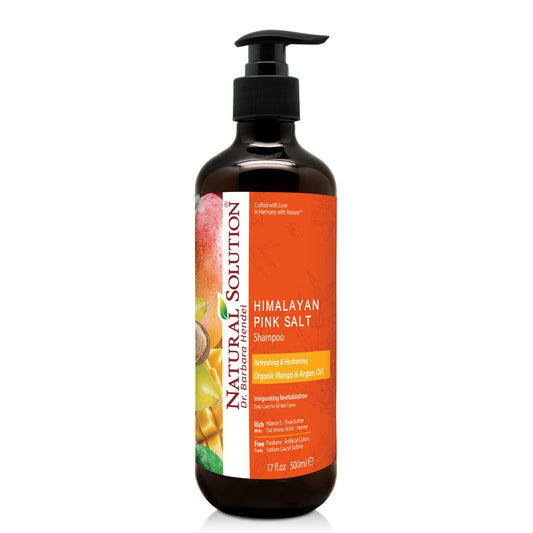 Natural Solution Organic Argan Oil Shampoo - Refreshing, Hydrating, and Extra Nourishing Daily Care for All Hair Types, 17 oz for healthy, vibrant