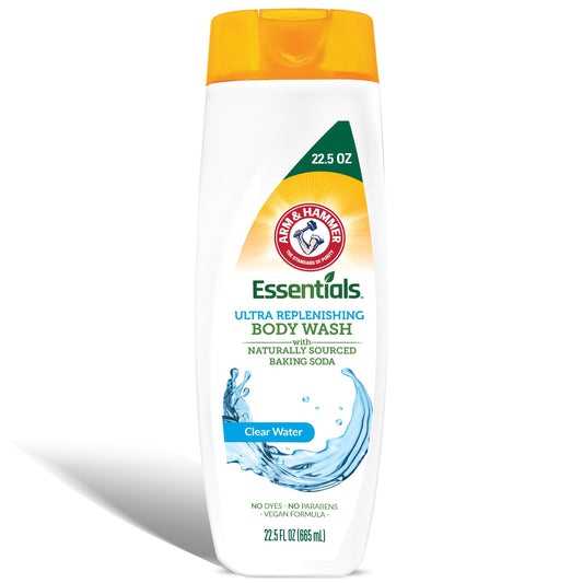 Essentials Body Wash Women Moisturizing - Clear Water 22.5oz Womens Body Wash - Non Toxic Body Wash - Shower Essentials for Women Beauty & Personal Care ARM & HAMMER