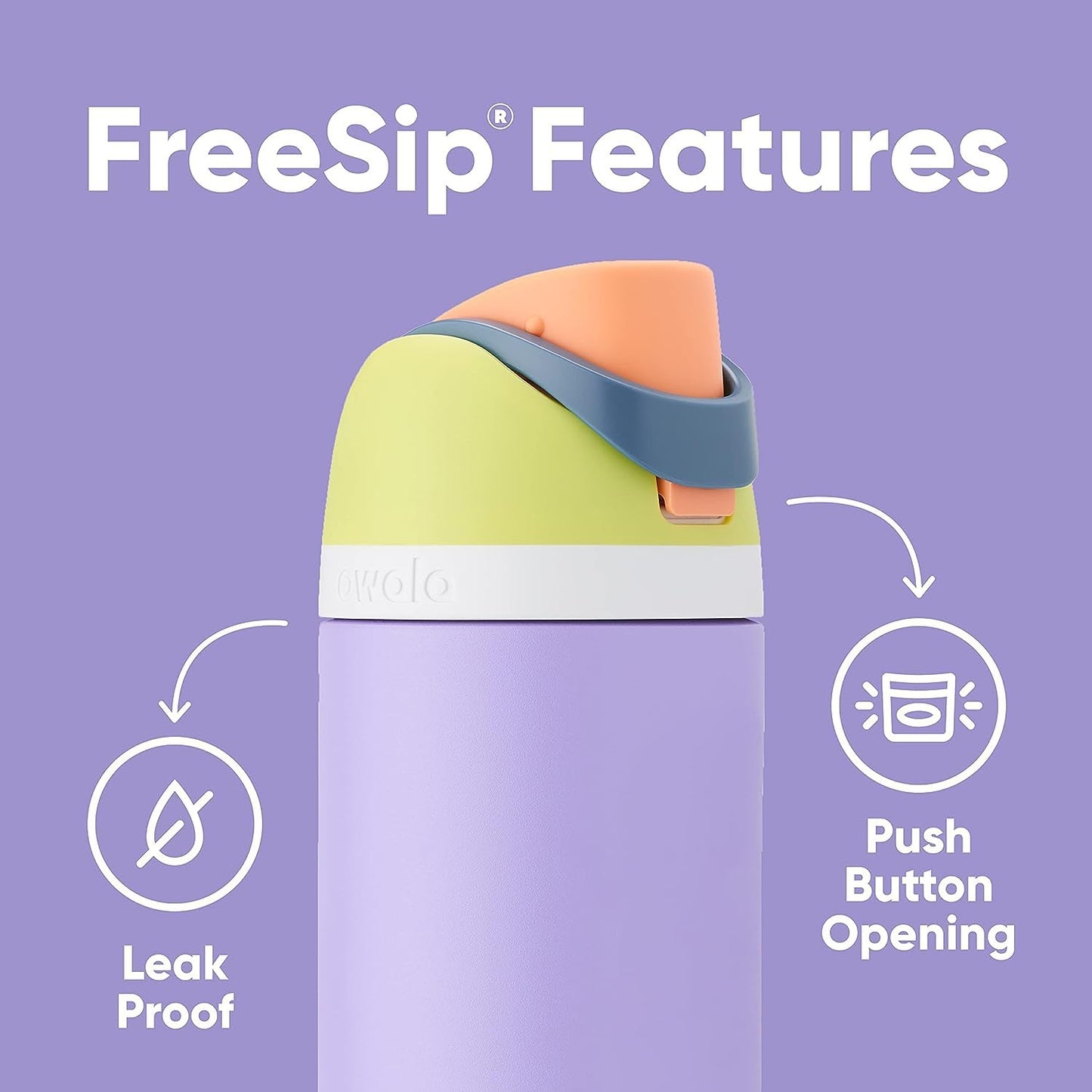 BlenderBottle C05769 FreeSip 24oz Stainless Steel - Can You See Me?