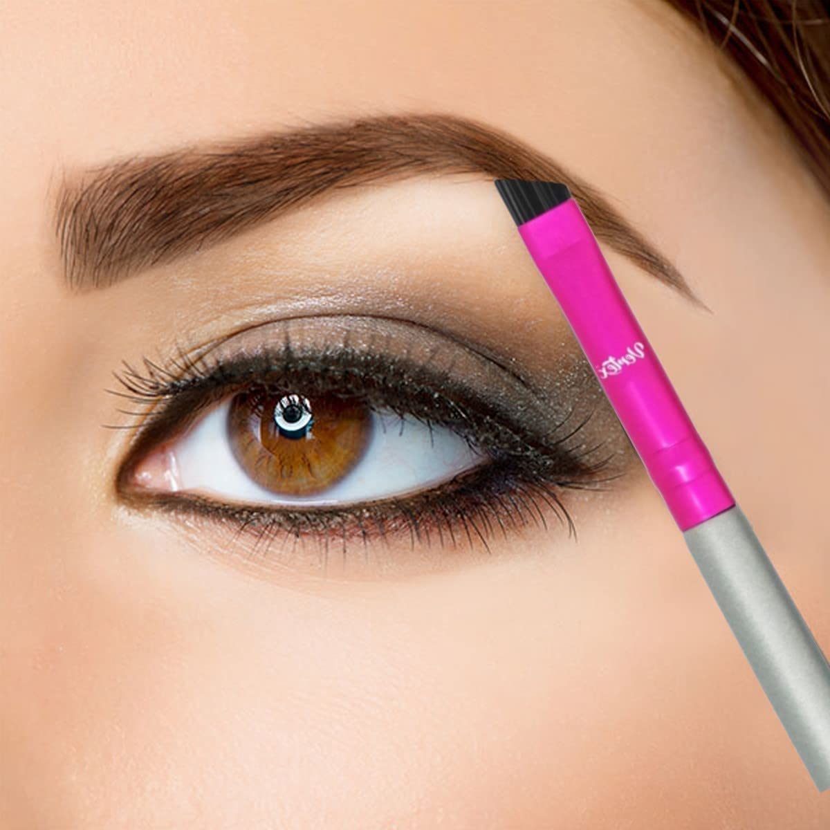 Firm Eyebrow Brush Kit For Makeup Pomade Tint Stencil Color Waterproof Applicator 2 Pc Angled Eye Brow Lamination Kit To Contour Conceal Brows