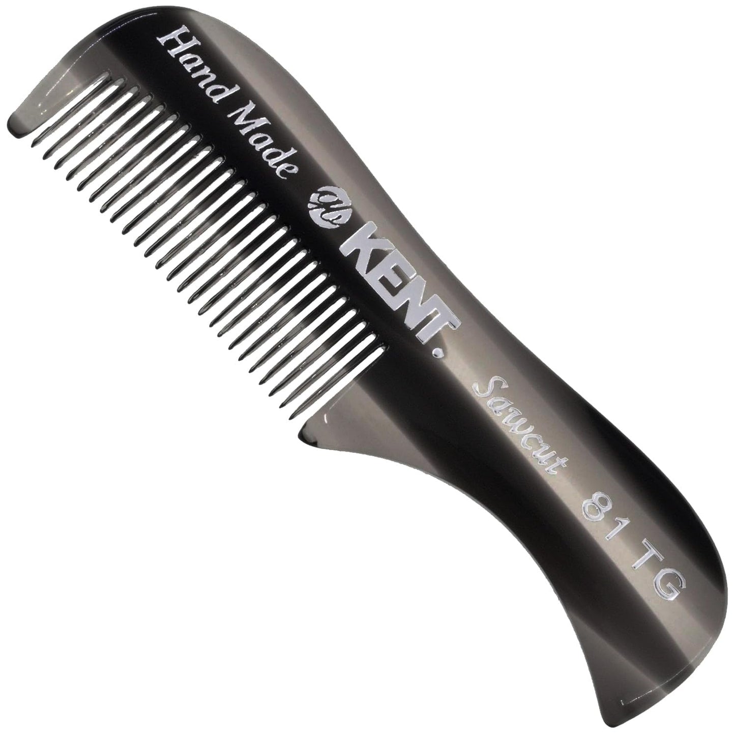 Kent A 81T Black Graphite X-Small Men's Beard Mustache Pocket Comb, Fine Toothed for Facial Hair Grooming and Styling. Hand-Made of Quality Cellulose Beauty and Personal Care KENT