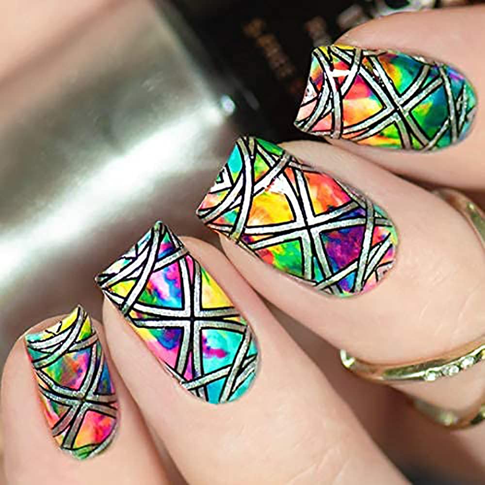 PUEEN Rocking Metallic Stamping Nail Polish Nail Art Color - Set of 12 Metallic Colors - 12ml each - BH001043