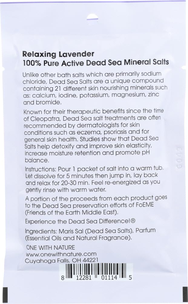 Bath Salts,Lavender,Relax, 2.5 Pound Beauty and Personal Care One With Nature