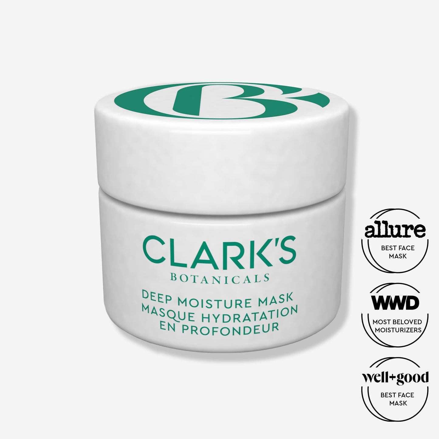 Clark's Botanicals Deep Moisture Mask, Target Dryness, Redness & Inflammation, Stimulate Collagen Production, All Skin Types, 2-in-1 Moisturizer