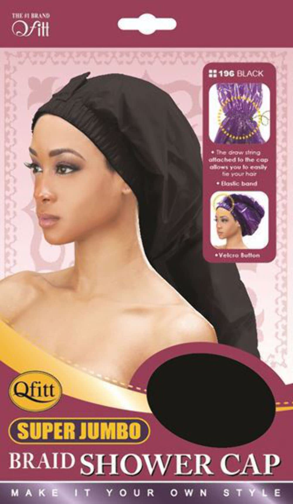 Qfitt Super Jumbo Braid Shower Cap #196