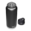 YETI Rambler 46 oz Bottle, Vacuum Insulated, Stainless Steel with Chug Cap, Black