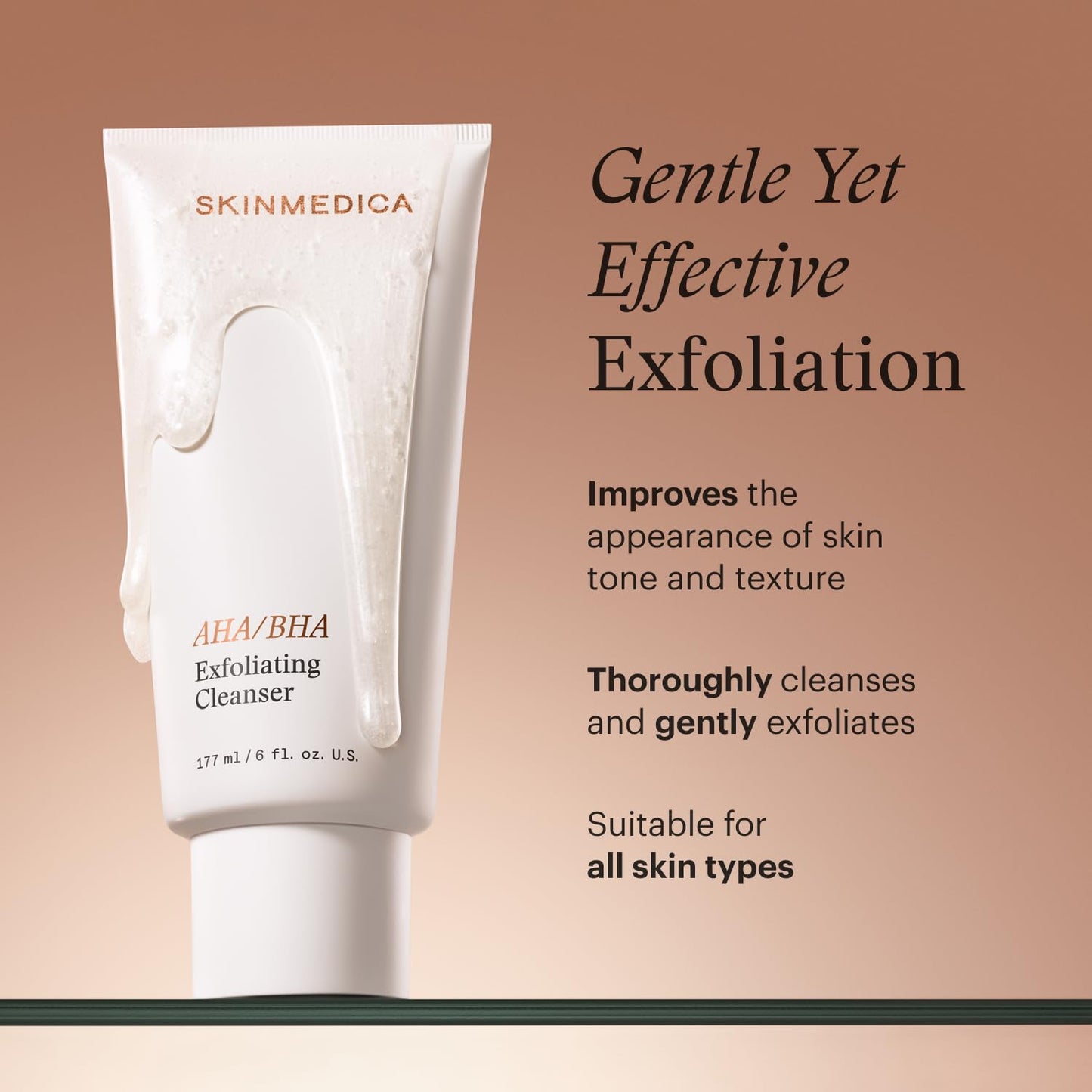SkinMedica AHA/BHA Exfoliating Face Wash (NEW PACKAGING),Gentle Facial Exfoliating Scrub with Jojoba Oil for Smoother, Radiant Skin - Helps Improve Beauty and Personal Care SkinMedica