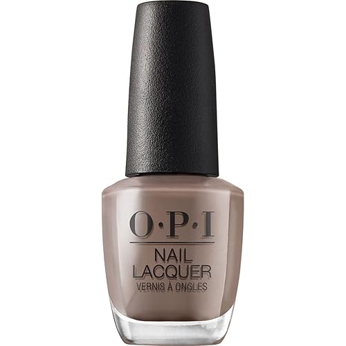 OPI Nail Lacquer Over the Taupe | Opaque Dark Brown Crème Chip Resistant Nail Polish | Vegan, Fast Drying, Streak Free